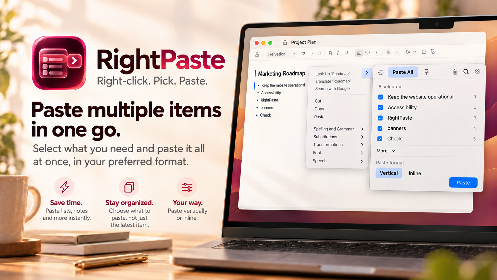 Paste All promotional banner.